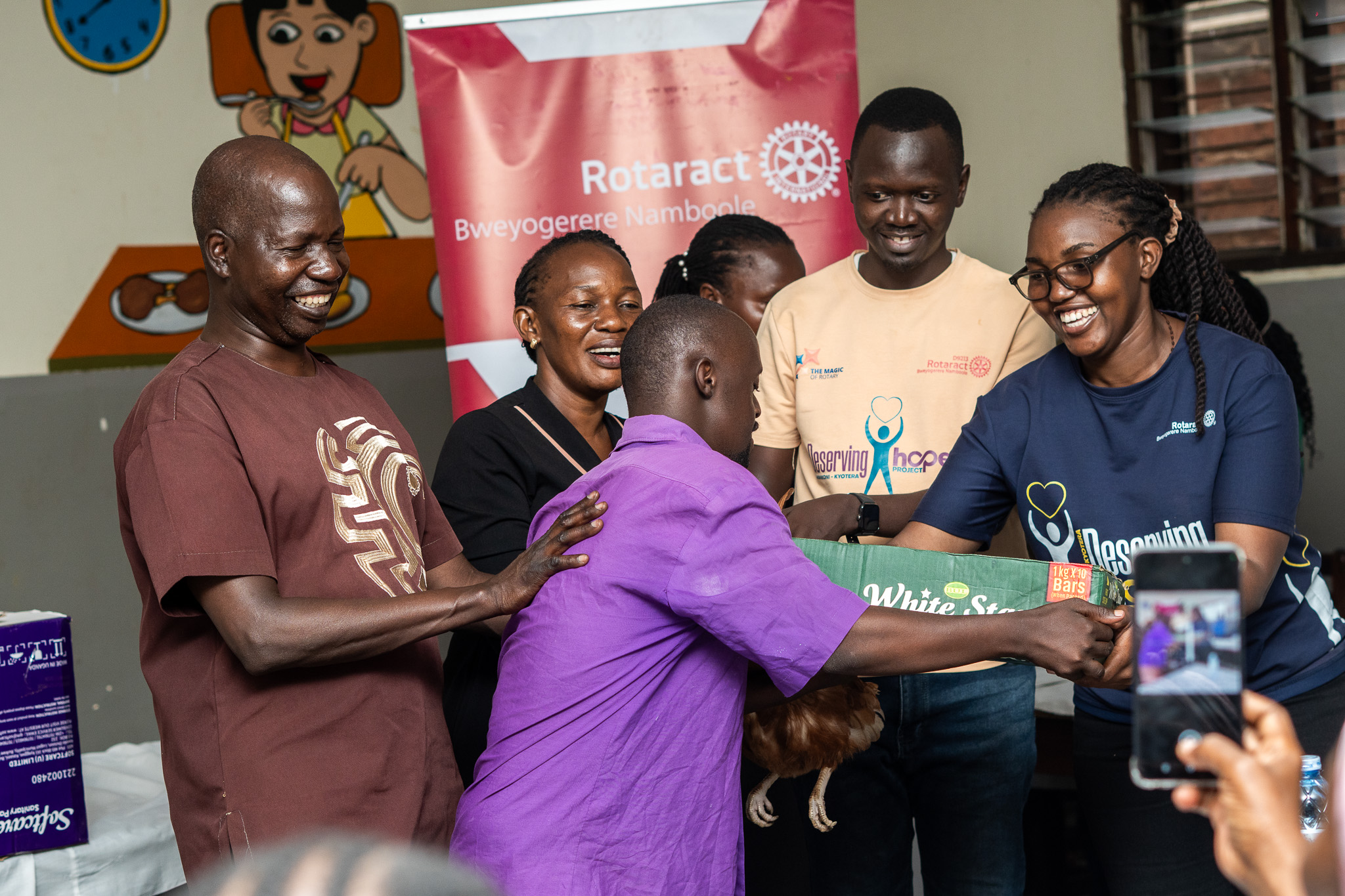 Easter Joy Shared Through Giving and Friendship. The Rotary Club marked the Easter season with a special visit to Kireka Home, sharing gifts, meals, and encouragement with our children and staff. Their generosity made the celebration memorable for all.